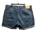 Everlane Denim Short Size 31 Organic Cotton Cut Off Rolled Hem Mid Rise Blue Photo 1
