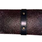 Kate Spade Dark Purple Woven Clutch Photo 1