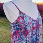 Karen Kane  Red & Blue Trapeze patriotic Dress geometric print Photo 11