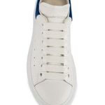 Alexander McQueen Leather Platform Sneakers in White Blue 39 New With Box Womens Photo 3