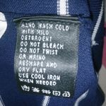 August Silk  Knits S Sleeveless Knit Navy Striped Top Photo 6