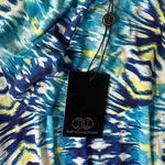 Tart Collections Long Maxi Dress S V Neck Ruffle Back Boho Beachy Flowy Adrianna Blue Photo 6