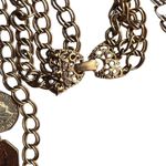 Vintage Coin Layered Necklace Gold Chain Queen Elizabeth Multistrand Rare Charm Photo 1