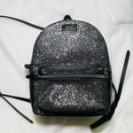 Victoria's Secret Victoria’s Secret Black Glitter Small City Backpack Photo 0