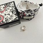 Gucci NWOT authentic Sterling Silver Enamel Ghost Pineapple GG Ring us6/it12 Photo 9