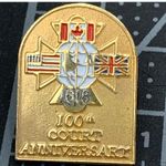 International Order of Foresters 100th Court Anniversary Pin 618 Ultra 92 Gold Photo 0