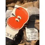 Cider NWT Sexy Floral Lace VNeck Ruffle Cami Stretch Top Adjustable Straps M Black Tan Photo 5