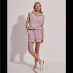 Varley  Doublesoft Magnolia Half-Zip Sleeveless Tank Size XL Photo 3