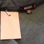 Missguided  Slate Blue Corset Waist Fleeceback Button Down Shirt Dress SIZE 8 Photo 2