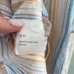 Reformation Landy Marbella Off Shoulder Linen Stripe Dress 10 Photo 10