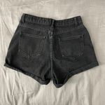 ZARA Black Denim Shorts Photo 4