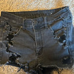 American Eagle Outfitters Black Jean Shorts Photo 0