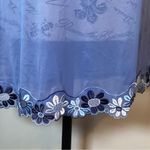 Victoria's Secret SHEER PERIWINKLE BLUE W/DAISIES CHEMISE SIZE MEDIUM 29” LONG Photo 1