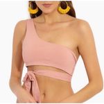 Tavik Swimwear Eve Wrap Top Bikini Swim Top One Shoulder Pink S Beach Summer Photo 0