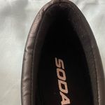 Soda  Womens Slip On Shoes Size 7 Black Faux Leather Top Photo 2