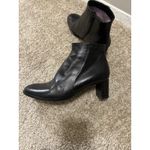 Taryn Rose Camille Women's Ankle Boots Size 39.5 US 9.5 Black Leather Block Heel Photo 8