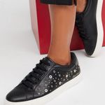 Chico's Chico’s Leather Studded Sneakers Photo 1