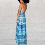 Show Me Your Mumu Erlyn Dress Size XS Blue Maxi Halter Photo 1