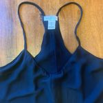 Adrienne Vittadini 8 Black Halter Spaghetti Strap High-Low Dress Flair Bottom Photo 3