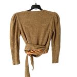 Majorelle  Damien Wrap Mocha Brown Ribbed Sweater size small Photo 7