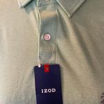 IZOD New with Tags  Polo Breathable Green Striped Men’s Shirt Sz Large Photo 4