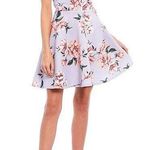 City Vibe  sleeveless floral skater lavender dress size 3 Photo 0