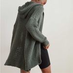 Aerie  Open Front Knit Hooded Cardigan Photo 3