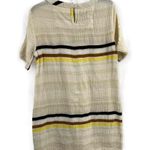 Ace & Jig Ivory Striped Lightweight Gauzy Cotton Mini Shirt Dress Casual XS Photo 3