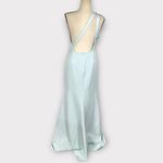 Mac Duggal IEENA for  One Shoulder Jersey Mermaid Gown Women's 12 Blue NWOT Photo 5