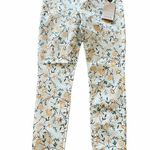 NYDJ NWT  Floral Ankle Slit Crop Skinny Jeans Photo 5