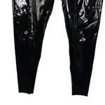 Commando Faux Patent Leather Legging Shiny Raw Hem Compression Fitted Small S Photo 3