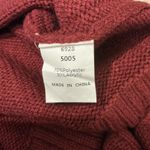 Elegant Maroon Oversized Sweater Size Medium Red Photo 7