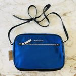 Michael Kors Polly Electric Blue Nylon East West Zip Chain Crossbody Bag Photo 0