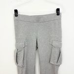 Norma Kamali Cargo Jog Pant in Grey Soft Knit Joggers Photo 2