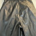 H&M H and M faux leather women’s black pants size 4 like new Photo 2