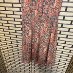 Sundance  Orange Floral Silk Dress Size 6P Photo 3