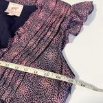 Banjanan Sz S Constance Dress Petal Power Blueprint Print Cotton Voile Maxi Blue Photo 9