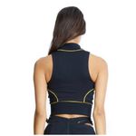 I am gia Myra Crop Top Black Full Zip Womens XS Photo 1