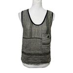 Ace & Jig  Tank Top Striped Black Ivory Sleeveless Scoop Neck Women’s Size Small Photo 1