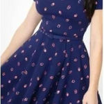 Unique Vintage Gwynnie Bee ladybug Print Dress, 2X Photo 0