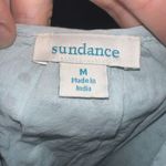 Sundance  pale blue eyelet tie neck M boho peasant dress Photo 3
