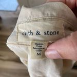 Cloth & Stone Women's Beige Shirt Dress M Knee Length 3/4 Sleeve Tan Size M Photo 4