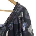 Nicholas Black Floral Silk Square Neck Smocked Maxi Dress Size 0 Photo 5