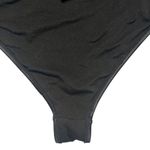 Womens Swimsuit One Piece Black Size Large Cutout Plunging Neck High Thigh Sexy Photo 10