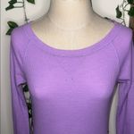 Old Navy Longsleeve Waffle Crew Lounge Shirt French Violet Stretch Photo 1