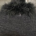 iMY Vintage Black cardigan sweater w/fur on collar & cuffs - size small Photo 7