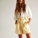Free People  FP Women’s Bittersweet Shortall Shorts Overalls In Sunlit Yellow 25 Photo 10