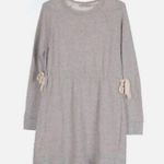 Athleta Womens medium Light Gray Cinched Waist Sweater Dress Photo 1
