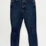 AGOLDE  Nico High Rise Slim Jeans in Cassette Black Distressed Knees Size 26 Photo 2