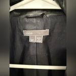 Vince lamb leather rib-panel scuba jacket, black, size S Photo 4